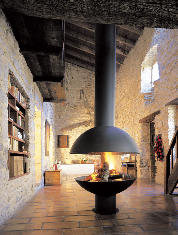  Contemporary Freestanding Fireplaces for Small Space