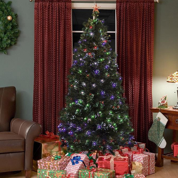 Christmas Tree with LED Multicolor Lights Dwellingdecor