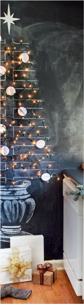 Kitchen Chalkboard Christmas Tree dwellingdecor