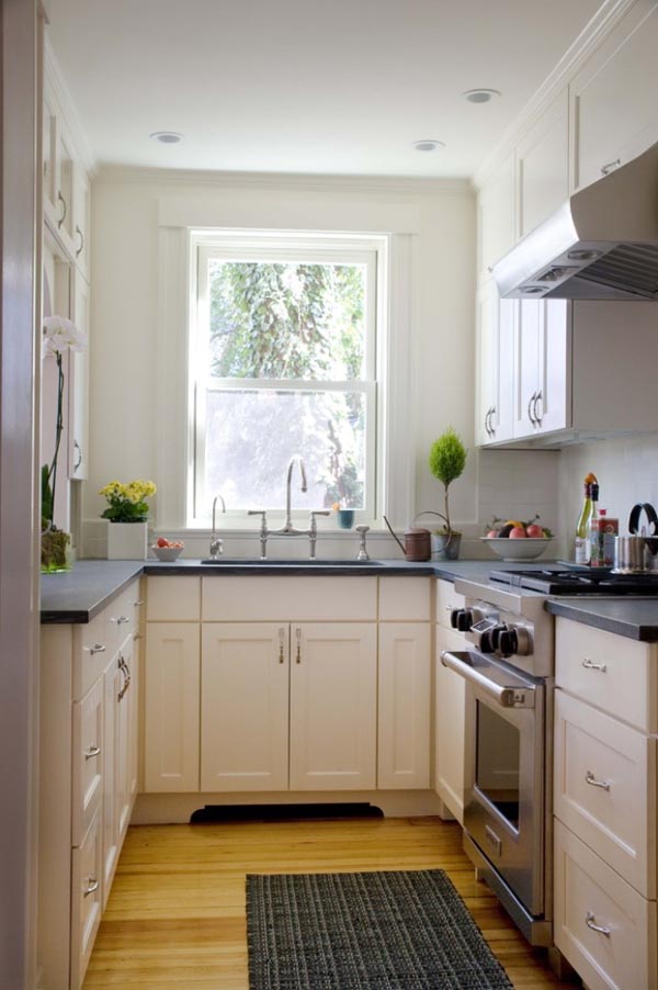 White Black And Brown Color Combination Small Kitchen Dwellingdecor
