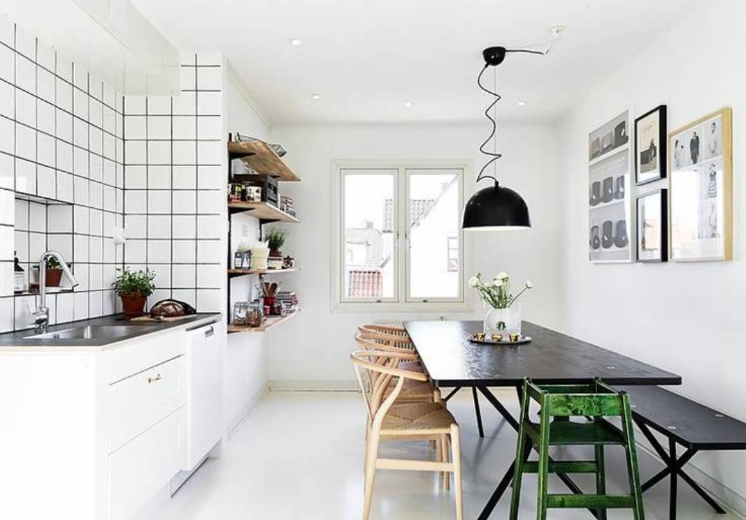White-Scandinavian-Kitchen-Dinning-Room-Design