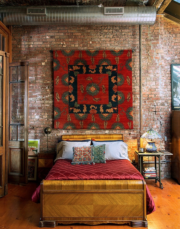 Industrial-bedroom-with-Moroccan-accents
