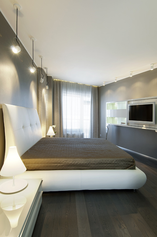 Cool Bedroom Design White Bedframe Tufted Headboard Estonian Edge Apartment