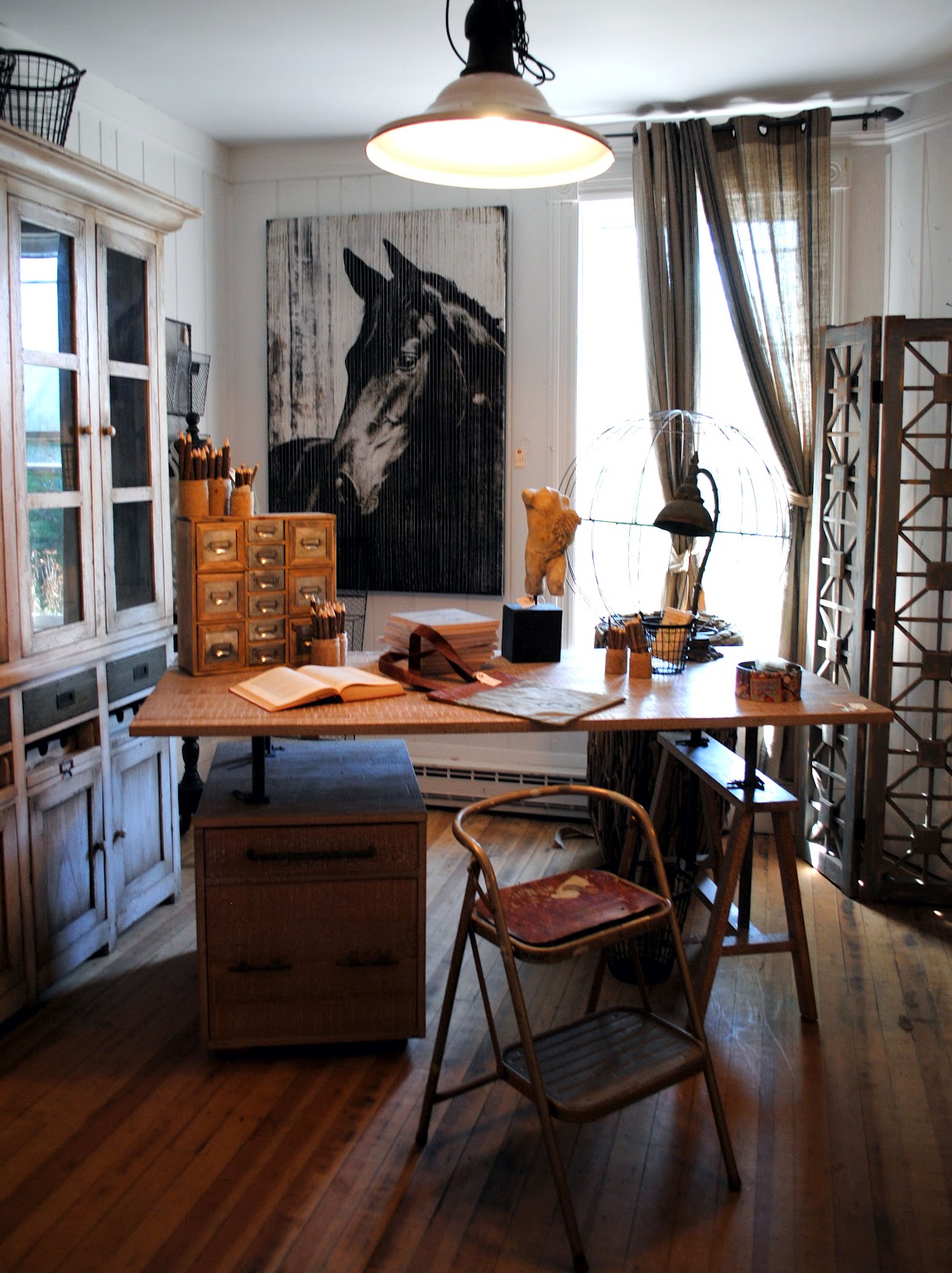 industrial touches in the home Office
