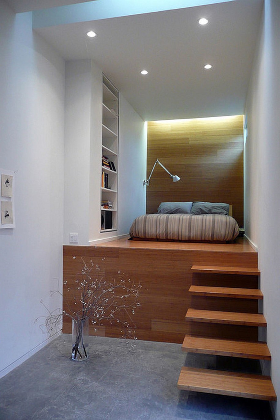 small-loft-master-bedroom-design-with-wooden-platform-bed