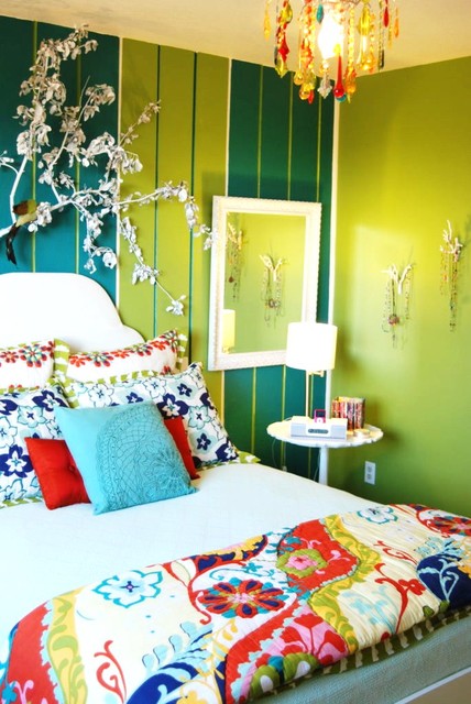 Color Fiesta Bedroom eclectic design