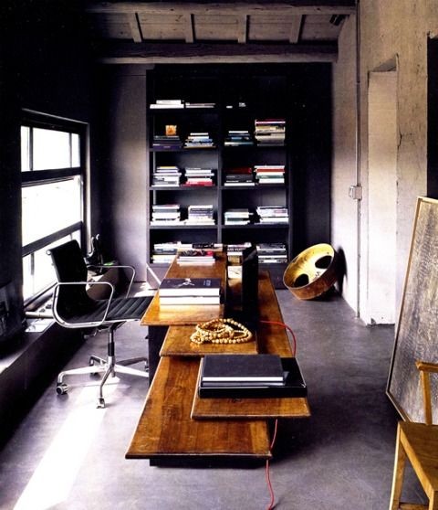 Dark Home Office Decor Ideas