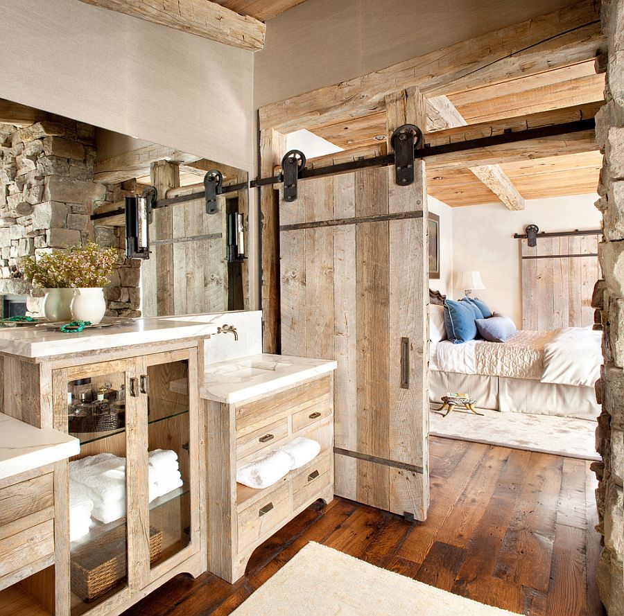 Custom-barn-door-for-the-relaxed-rustic-bathroom