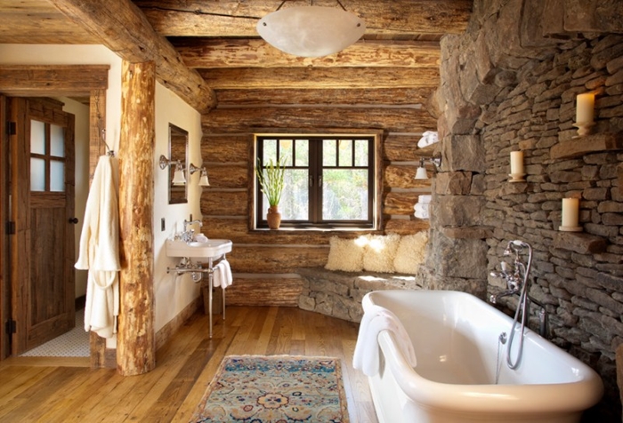 rustic-bathroom-wood-beams