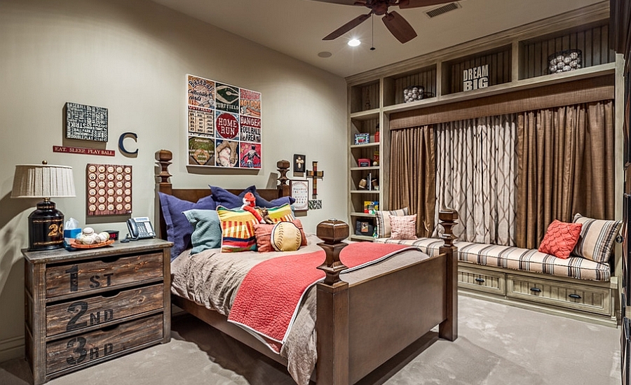 A-balanced-blend-of-rustic-and-modern-styles-in-the-beautiful-kids-bedroom