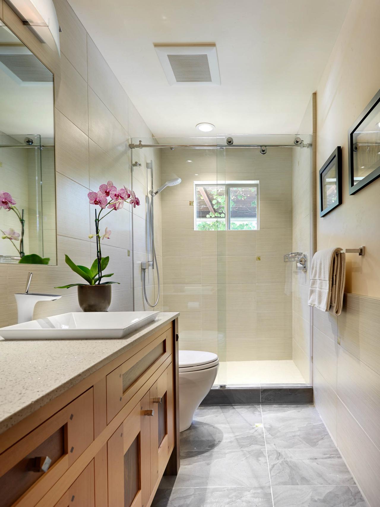 Contemporary Bathroom With Craftsman-Style Vanity