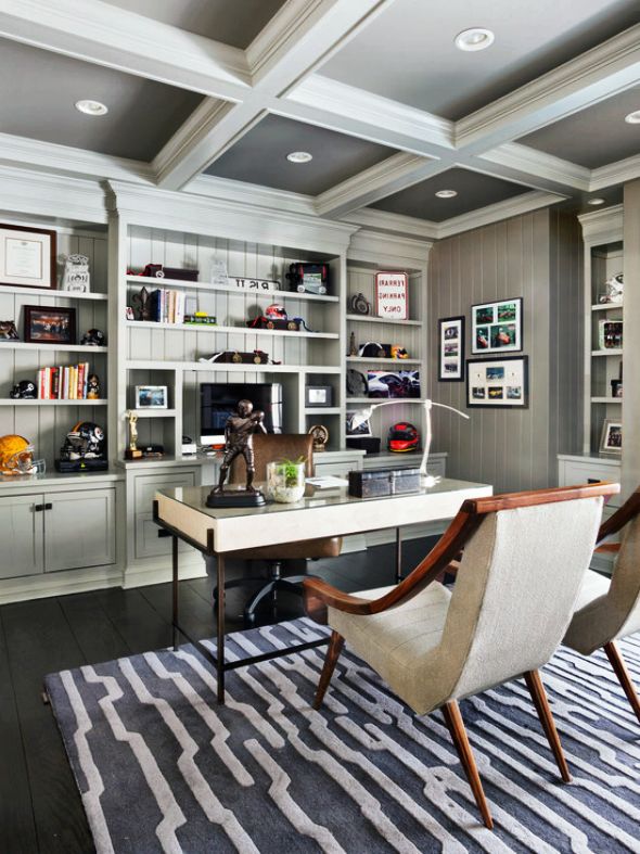 exciting contemporary home office design
