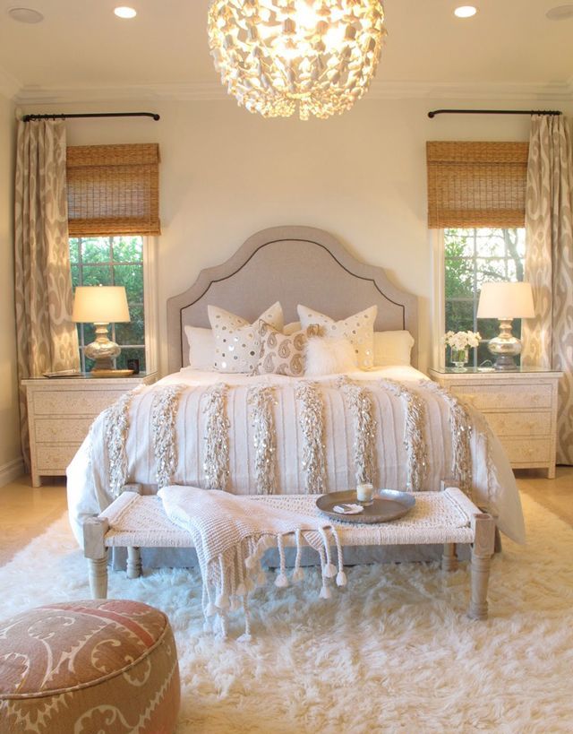 gorgeous master bedroom cream color
