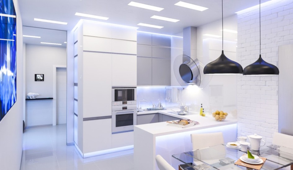 white modern kitchen design 2016