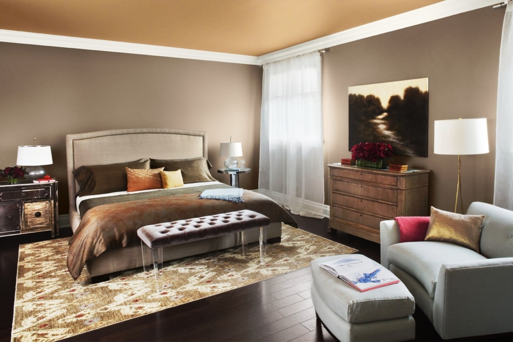 Elegant Warm Color Master Bedroom
