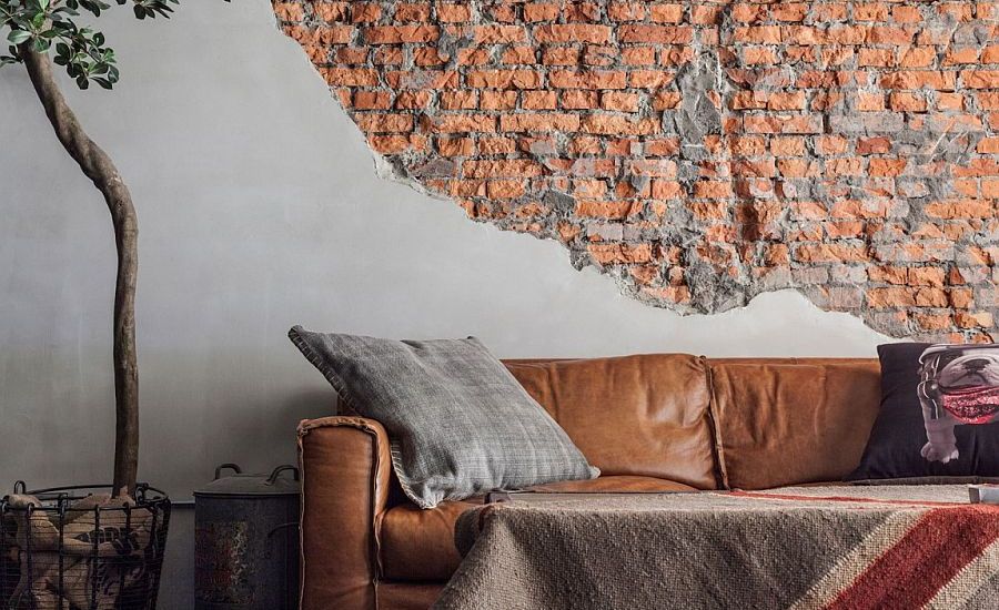 Living Room With Exposed Brick Wall (24)