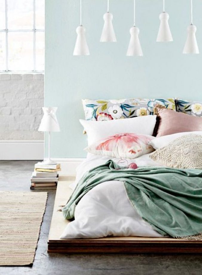 Soft Pastel Bedroom Design