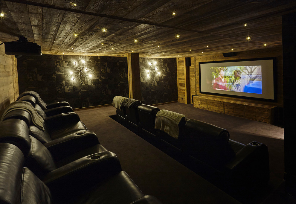 Rustic Home Theater