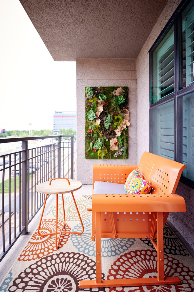 Small Eclectic Balcony Design
