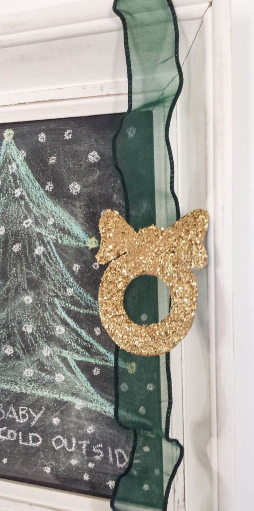 DIY Christmas Ornament On A Ribbon