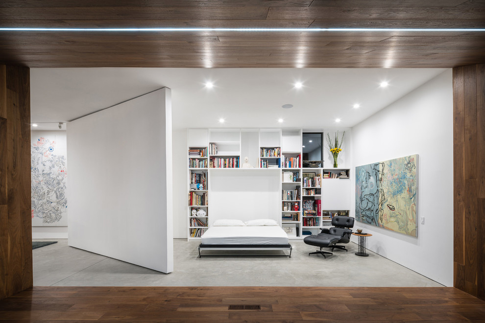 Modern Concrete Floor Bedroom Dwellingdecor