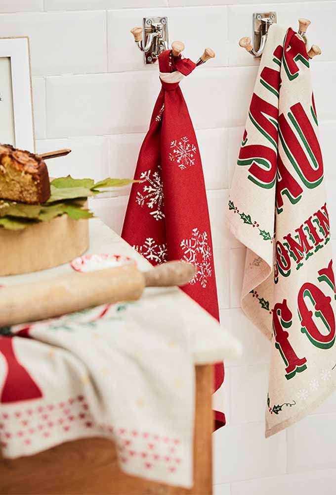 43. Even napkins need to get into the Christmas rhythm
